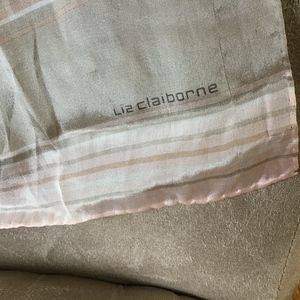Vintage Liz Claiborne long silky fashion scarf